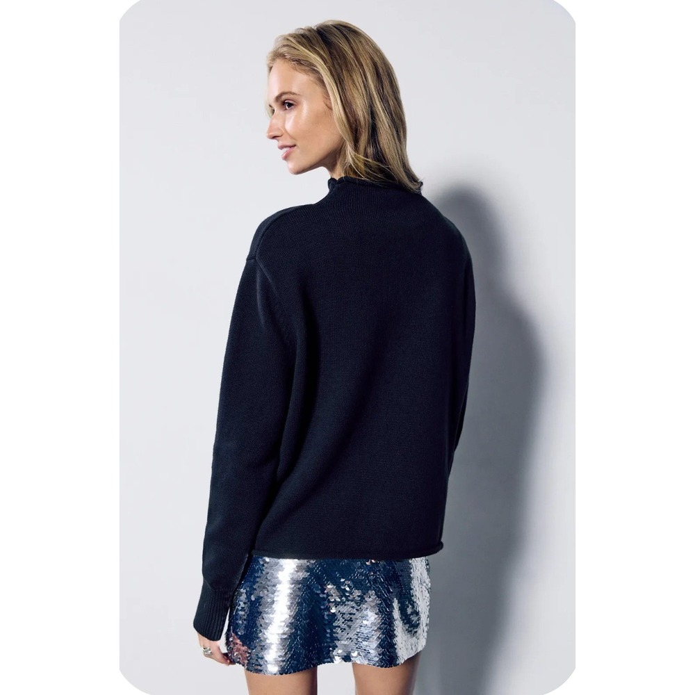 Rachel Antonoff Cosmo Sweater Navy Blue Cotton Cashmere Pullover Womens Sz XXL - Picture 11 of 11